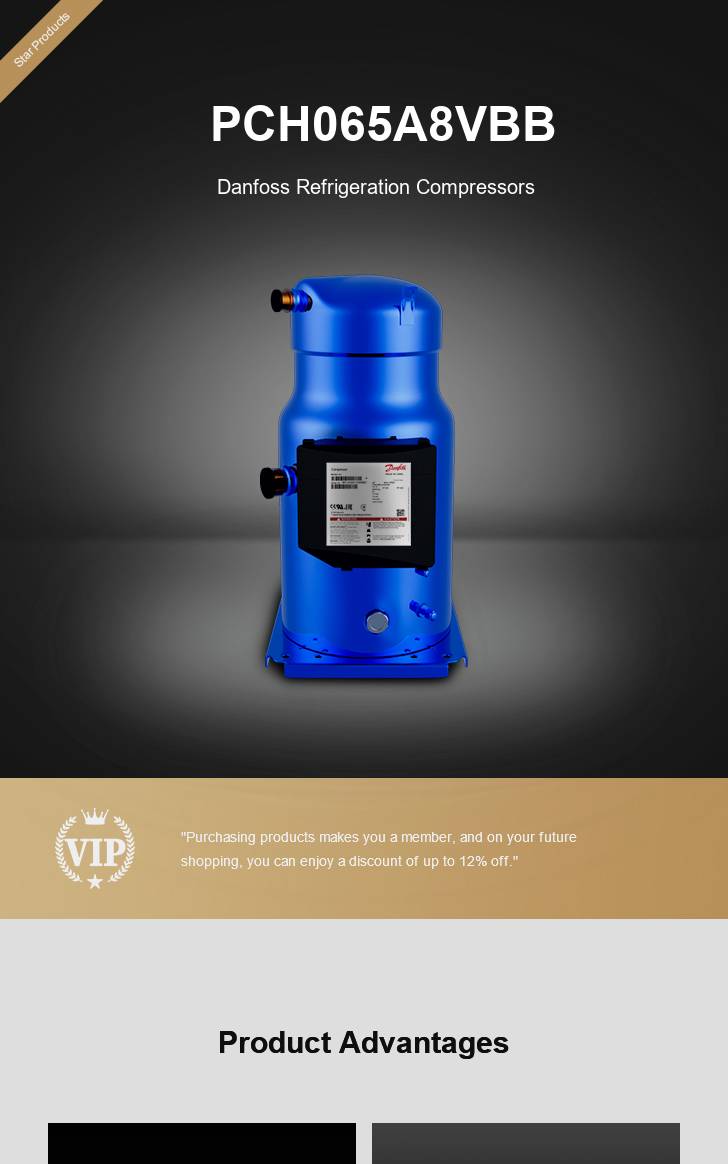 Danfoss Compressor PCH065A8VBB, technical parameters pdf, structure diagram